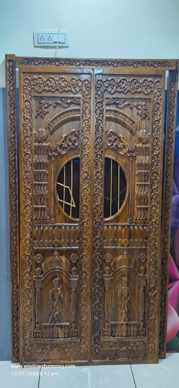 African Teak Wood Door