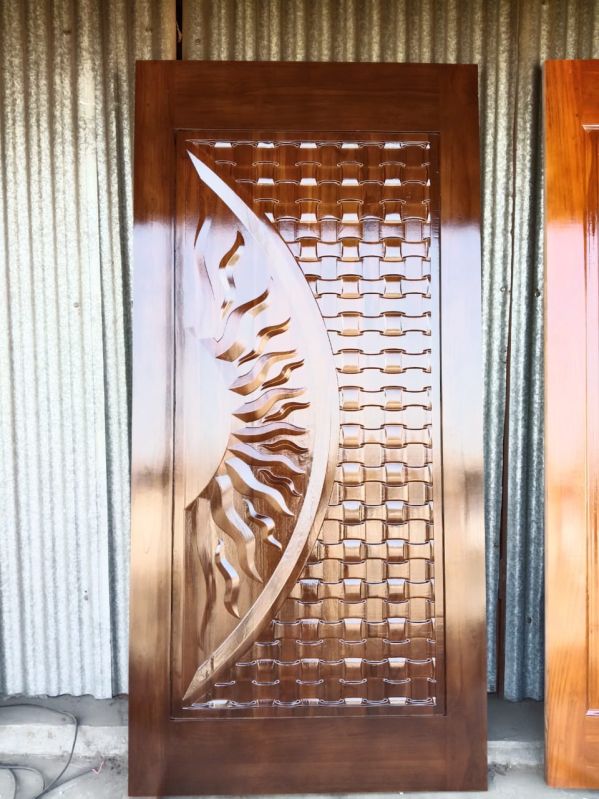 African Teak Wood Door