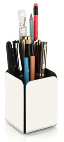 White Metal Pen Holder