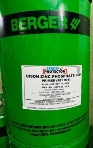 Berger Bison Zinc Phosphate Rsp Primer for Spray Gun