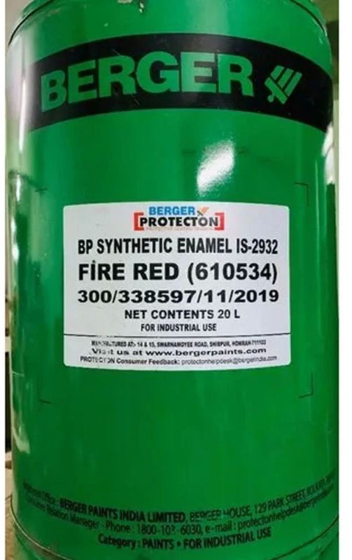 Berger BP Synthetic Enamel Fire Red Paint