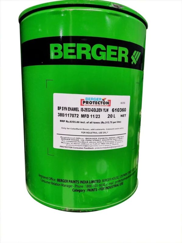 Berger BP Synthetic Enamel Golden Yellow Paint