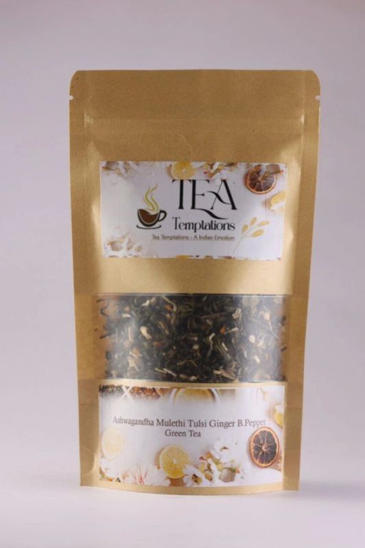 Ashwagandha Muleti Tulsi Ginger Black Pepper Green Tea