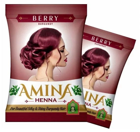 Amina Natural Berry Henna Hair Color