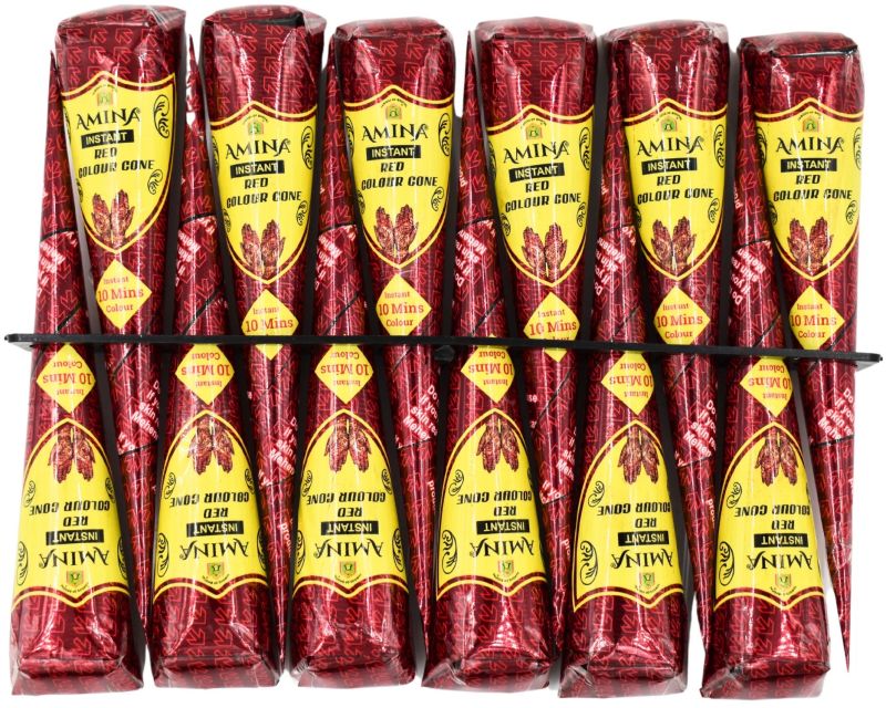 Instant Red Mehendi Cone ( Pack of 12)