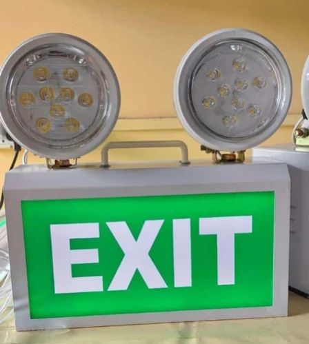 Fire Emergency Exit Light, Color : White Green