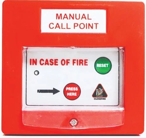 Mild Steel Manual Call Point, Color : Red for Fire Alarm System