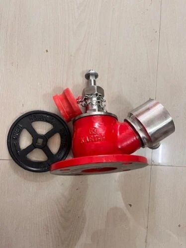 SS Manual Single Headed Fire Hydrant Valve, Color : Red Black