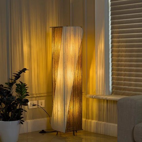 Reed Floor Lamp, Color : Natural, off White