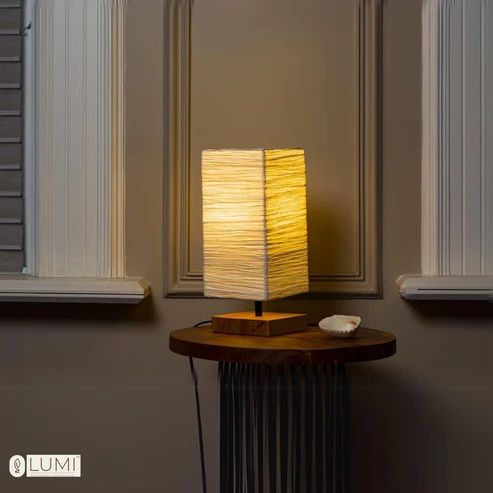 Banana Fibre Paper Victoria Light Table Lamp