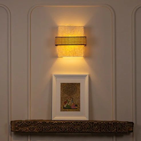 Banana Fiber Paper Zurich Lighting Fixture, Color : Natural