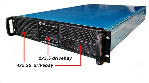 Industrial 2u Rack Mount Chassis RBT-N2066