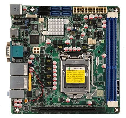 Industrial Mini Itx Motherboard RBT NF9A-Q67