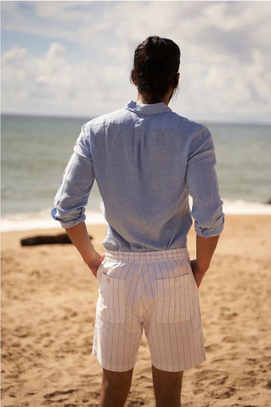 Earth Stripes Mens Cotton Shorts