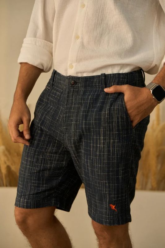 Navy Barcode Mens Shorts