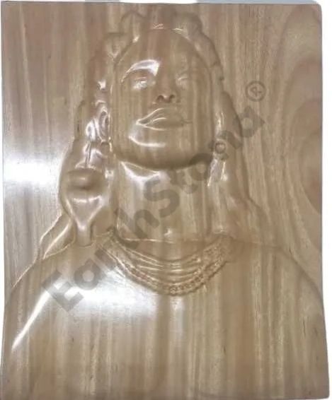 Adiyoginath Wooden Wall Art
