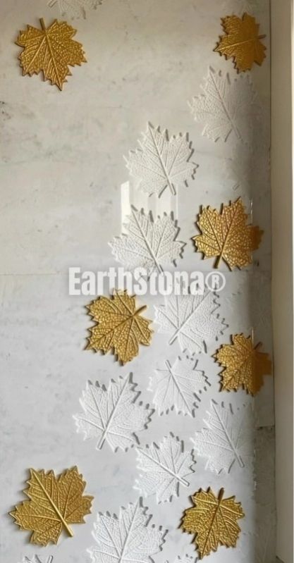 Chinar Leaf Pattern Stone Carving Wall Art