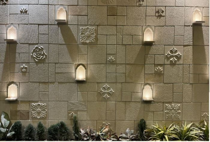 Jharokha 3D Pattern Natural Stone Wall Cladding