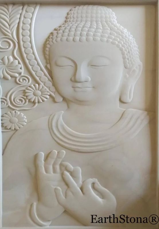 Lord Buddha Stone Wall Mural