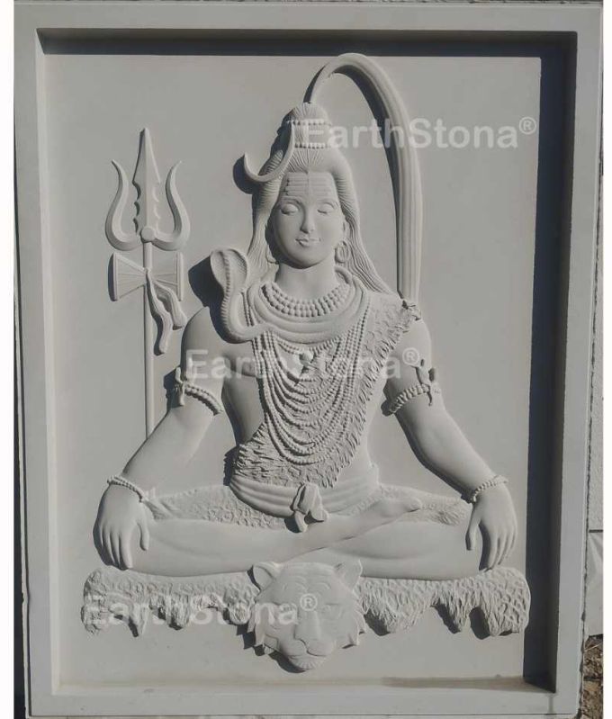Lord Shiva Stone Mural