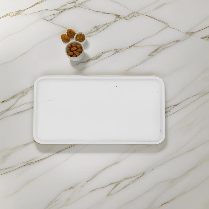 White Marble Serving Tray