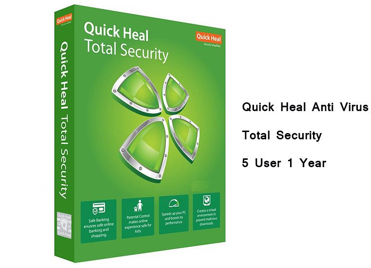 Quick Heal Anti Virus Total Security 5 User 1 Year for Windows