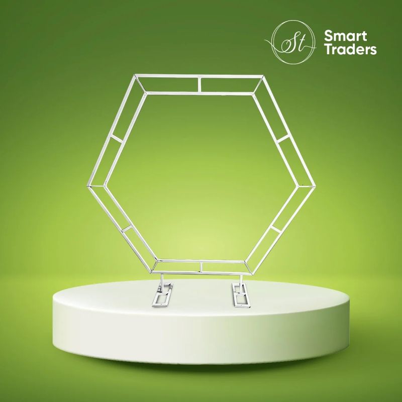 Double Hexagonal Ring Stand For Decoration