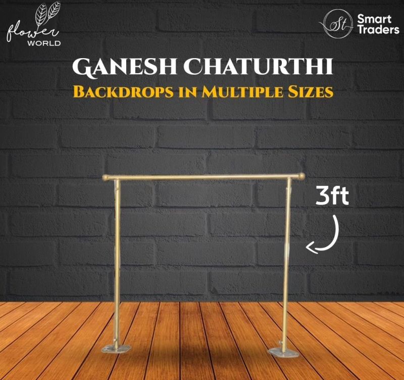 Ganpati Decoration Backdrop Stand