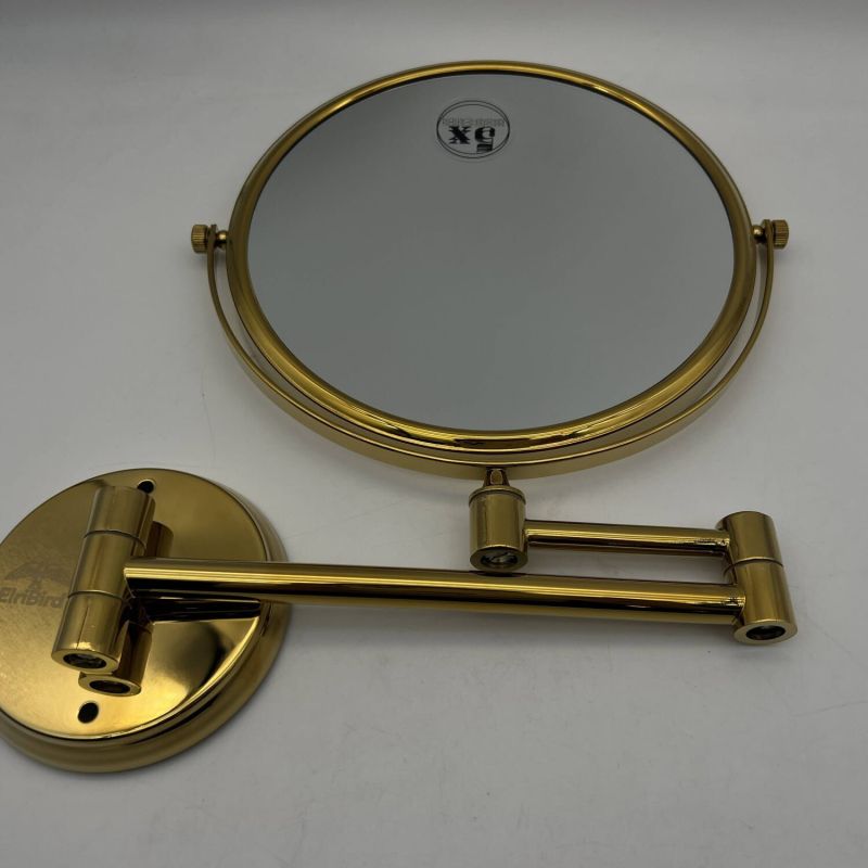 Brass Magnifying Mirror Gold