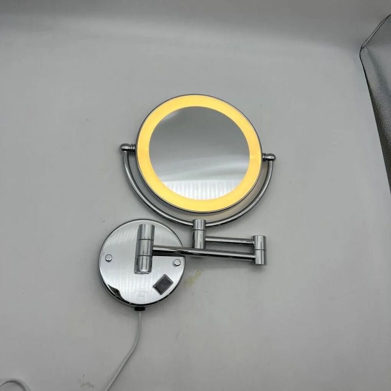 Brass Wall Mounted Magnifying Mirror