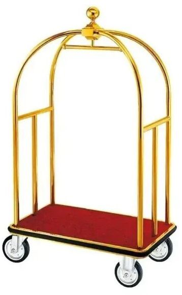 Gold Luggage Cart
