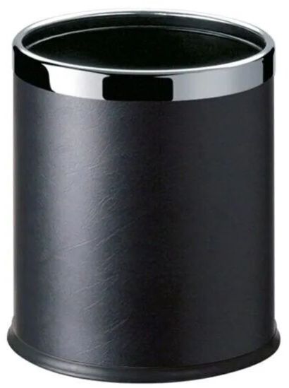 Iron Leather Hotel Room Dustbin