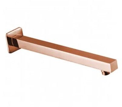 AGL Bathware Flavia Rose Golden Series Shower Arm 18inch Square 301664RG