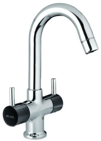 Agl Bathware Black Central Hole Basin Mixer