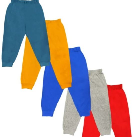 Kids Solid Ribpant Pack of 5