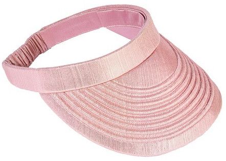 Pink Metallic Sun Visor Women Cap