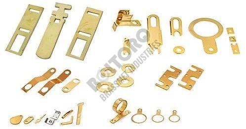 Brass Pressed Components, Color : Golden, Technics : Hot Rolled