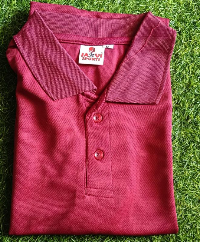 Mens Red Polo Sports T Shirt