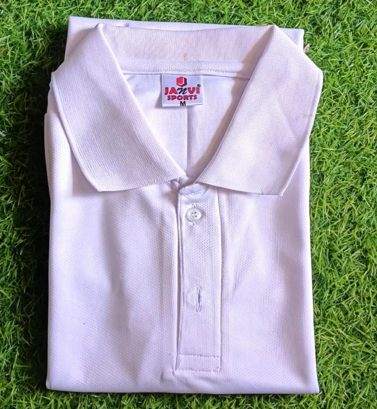 Mens White Polo T Shirt