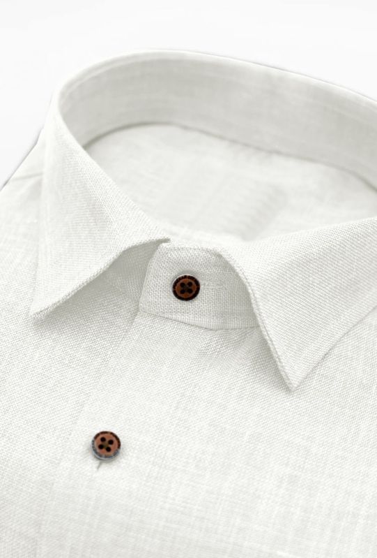 Mens White Full Sleeves Shirt