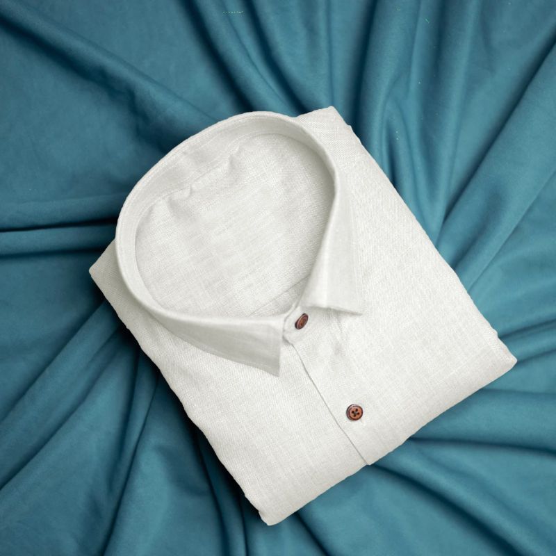 Mens White Full Sleeves Shirt