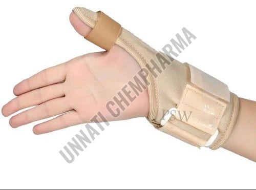 Plain Neoprene Thumb Spica Splint, Color : Creamy