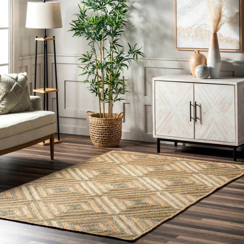 Natural Diamond Handbraided Carpet Rug