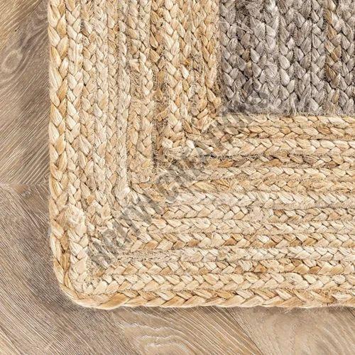 Plain Natural Handmade Boho Jute Rug