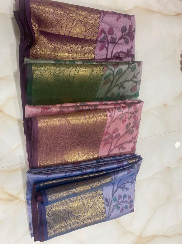 Digital Printed Banarasi Silk Sarees