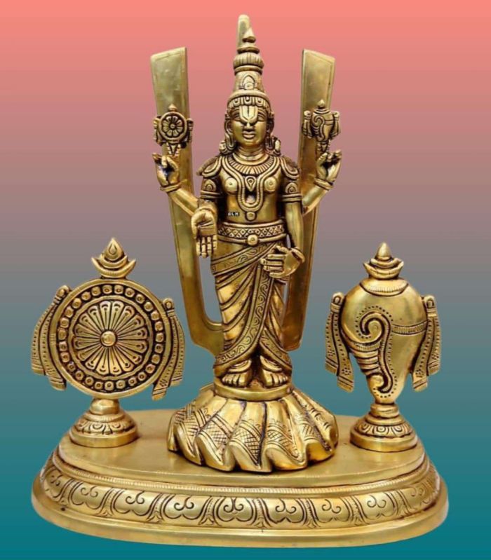 Brass Lord Tirupati Balaji Statue