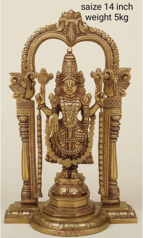 Brass Lord Venkateswara Balaji Statue