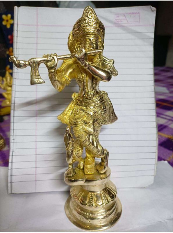 Brass Shree Krishna Statue