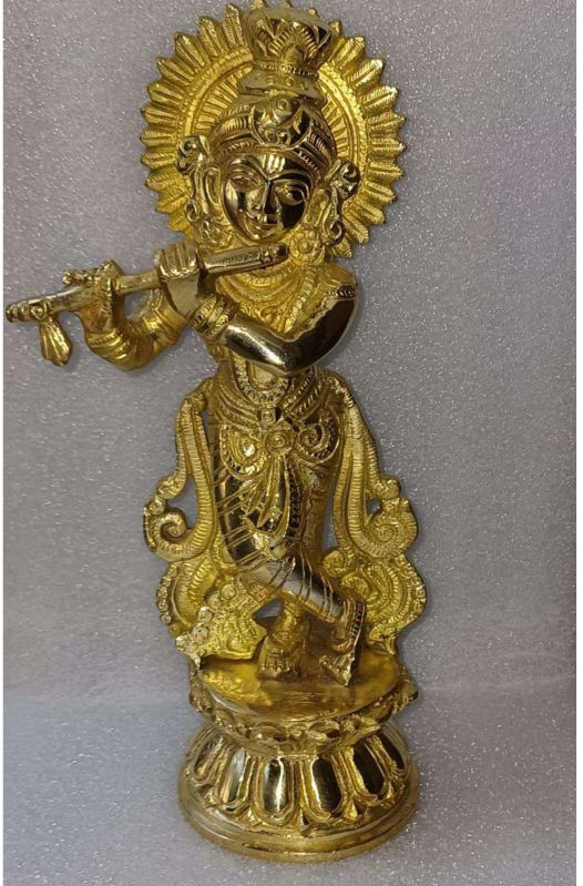 Brass Shree Krishna Statue