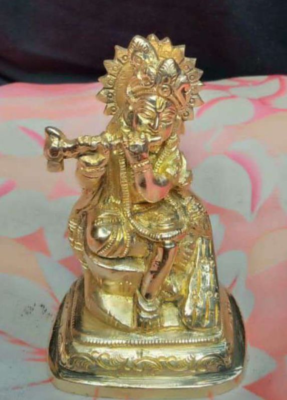 Brass Shree Krishna Statue